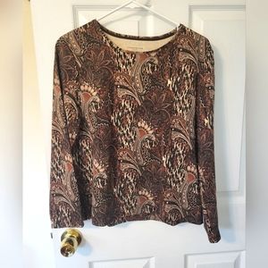 Long Sleeve Pattern Top
